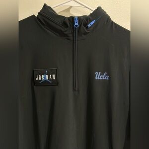 Jordan x UCLA Half Zip Training Top Hidden Hood Black